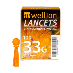 Ланцети Wellion 33G, 100 шт.