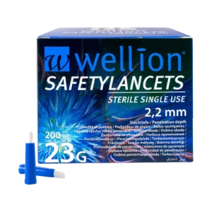 Безпечні ланцети Wellion 28G, 200 шт.